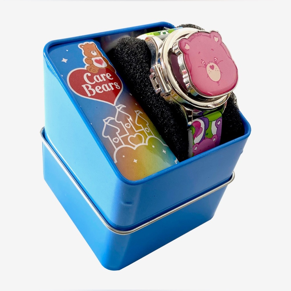 Care Bears Digital Watch with Rotating Cover in Collectable Tin